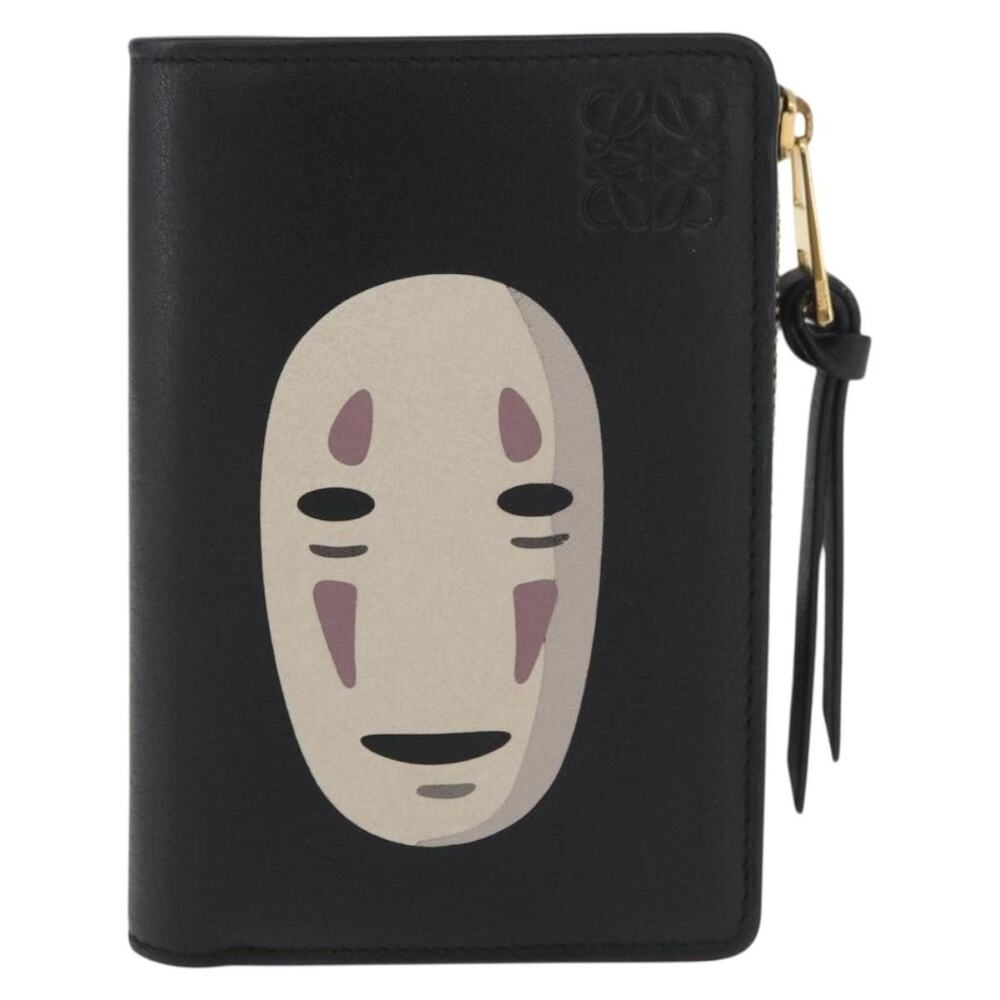 Loewe Leather Kaonashi Wallet Black